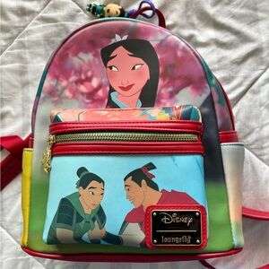 Mulan Loungefly Movie Scenes 25th anniversary mini backpack